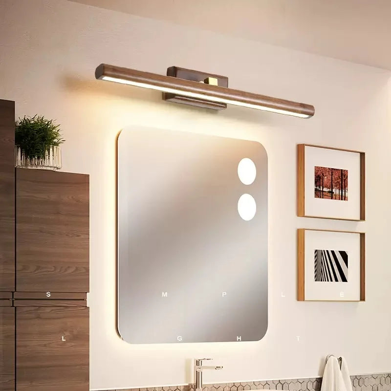 Axya Wooden LED Sconce Light for Bathroom Wall Decor