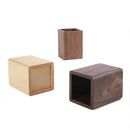 Axyaa Black Walnut Desktop Pen Holder: Simple Japanese Style Office Storage Box