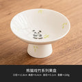 Axyaa Panda Fruit Dishes Handmade Pastry Plate Food Storage Tray Hospitality Supplies