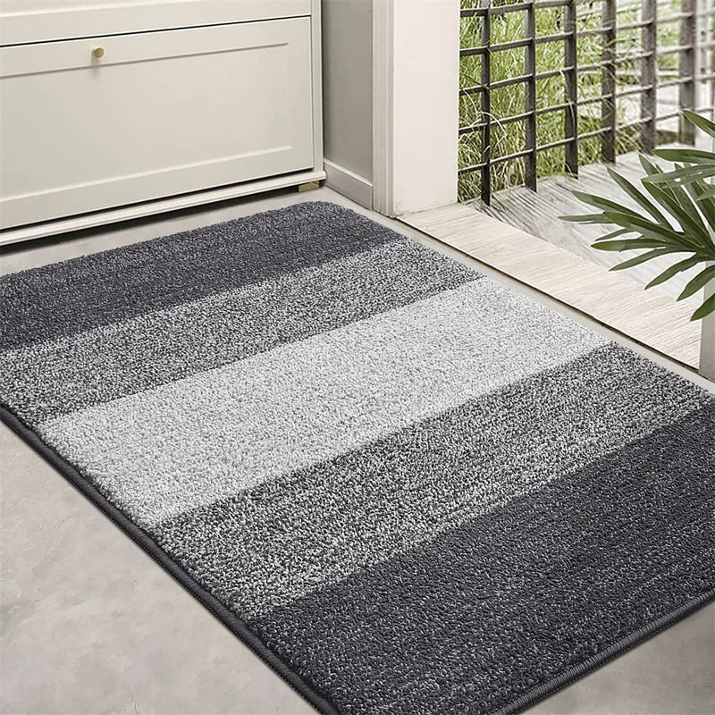 Axyaa Low-Profile Indoor Entry Doormat 80x120 - Non-Slip Absorbent Washable Rug