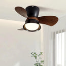 Axyaa Nordic Ceiling Fan LED Lights Remote Control Modern Home Bedroom Lighting