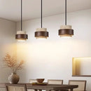 Axyaa Walnut LED Pendant Kitchen Island Light Bar Restaurant Fixture
