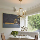 Axyaa Gold Crystal Chandelier for Elegant Home Lighting