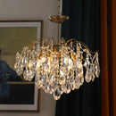 Axyaa Crystal Pendant LED Ceiling Light for Luxurious Living Room and Bedroom
