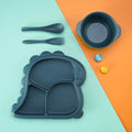 Axyaa Dinosaur Kids Tableware Set - Baby Feeding Bowl, Plates, Spoons, Forks