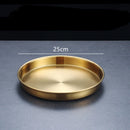 Axyaa Stainless Steel Shallow Tray: Multi-Function Kitchen Storage Tray