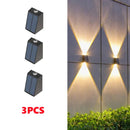 Axyaa Solar Wall Light for Garden Villa Courtyard Decor - Up and Down Lighting