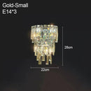 Axyaa Crystal LED Wall Light & Ceiling Chandelier: Modern Luxury for Home Decor