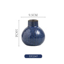 Axyaa Ceramic Flower Vase: European Light Luxury Home Decor Mini Hydroponic Ornament