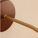 Axyaa Adjustable LED Wall Light Fixture with Ceramic Wood Base