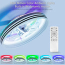 Axyaa Smart RGB Music Ceiling Fan Light with Remote Control and APP Control