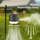 Axyaa 4-in-1 Rechargeable LED Camping Lantern with Fan and Spray