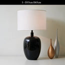 Axyaa Retro Ceramic Floor Lamp Jar Design LED Light Living Room Decor