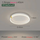 Axyaa Modern Luxury Nordic LED Living Room Lights Circular Fixtures