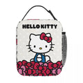 Axyaa Hello Kitty Insulated Lunch Tote for Travel Food Storage - Reusable Thermal Cooler