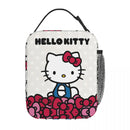 Axyaa Hello Kitty Insulated Lunch Tote for Travel Food Storage - Reusable Thermal Cooler