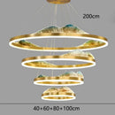Axyaa Crystal Chandelier Stair Pendant Living Room Lighting