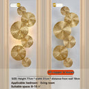 Axyaa Gold Lotus Leaf LED Wall Sconce - Modern Living Room Decor Lighting