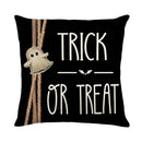 Axyaa Halloween Pumpkin Print Pillow Cover 45x45 - Festive Home Decor & Holiday Gift