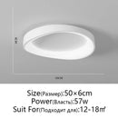 Axyaa Modern LED Ceiling Light Minimalist Black White Chandeliers