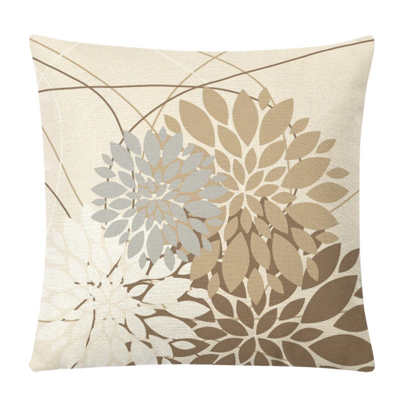 Axyaa Hydrangea Dandelion Cushion Cover: Home Car Sofa Decor Pillow Case