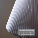 Axyaa Glass Floor Lamp with Fabric Lampshade & LED for Living Room, Bedroom, Study Lighting