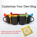 Axyaa Black Color Changing Mug Custom Photo Ceramic Coffee Cup
