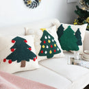 Axyaa Christmas Grove Square Pillow - Holiday Decoration for Living Room