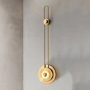 Axyaa Jade Wall Lamp: Modern Luxury Metal Long Pole, LED Bedside Light