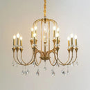 Axyaa Gold Crystal Chandelier for Elegant Home Lighting
