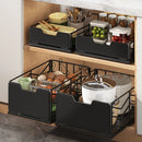 Axyaa Sink Rack Basket Organizer - Slide Drawer Storage Tray for Kitchen Cabinet
