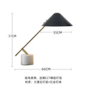 Axyaa Marble Base Table Lamp LED E27 Black/White Minimalist Desk Light