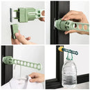 Axyaa Travel Clothes Hanger: Portable Window Frame Drying Rack, Wall Mounted Space Saving