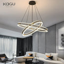 Axyaa LED Chandelier: Modern Dimmable Ceiling Light for Living Room, Bedroom, Restaurant - Energy-Saving