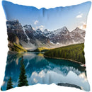 Axyaa Moonlit Waterfall Mountain Landscape Pillow Covers