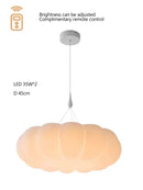 Axyaa Pumpkin LED Ceiling Light for Children's Room, Bedroom, Living Room - Remote Dimming
