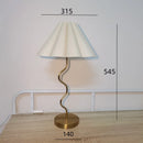 Axyaa Petal Pleated Table Lamp for Bedroom Living Room