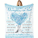 Axyaa Daughter-in-Law Ultra-Soft Plush Flannel Throw Blanket for Cozy All-Season Comfort