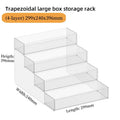Axyaa Transparent Plastic Makeup Display Stand for Nail Polish - Mall Exhibitor Staircase