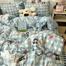 Axyaa Soft Skin-friendly Bedding Set with Duvet Cover, Bedsheet, Pillowcases