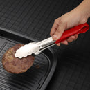 Axyaa Stainless Steel BBQ Tongs, Buffet Serving Clamp for Home Kitchen