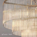 Axyaa Nordic Luxury Glass Bar Chandeliers - Large Hanging Lamps for Home & Hotel
