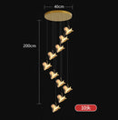 Axyaa Modern LED Pendant Chandeliers for Living and Dining Rooms