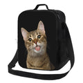 Axyaa Butterfly Cat Insulated Lunch Bag - Reusable Thermal Cooler Tote