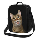 Axyaa Butterfly Cat Insulated Lunch Bag - Reusable Thermal Cooler Tote