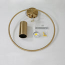Axya Circle LED Wall Lamp - Nordic Wrought Iron Sconce for Bedroom and Home Decor