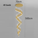 Axyaa Staircase Chandeliers Pendant Light Lamps Modern Home Decor LED Lights