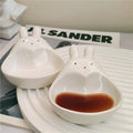 Axyaa Rabbit Ceramic Small Plates - Set of 2