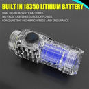 Axya Rechargeable LED Flashlight 18350 Super Bright Torch Waterproof for Camping