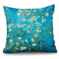 Axyaa Sunflower Starry Sky Oil Painting Polyester Cushion Cover Home Decor Pillowcase
